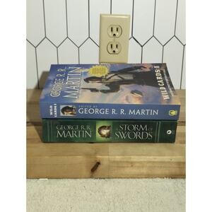 George R.R.‎ Martin Paperback Novel Bundle: Wild Cards I & A Storm Of Swords